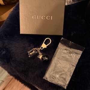 Gucci Black and Gold Key Holder